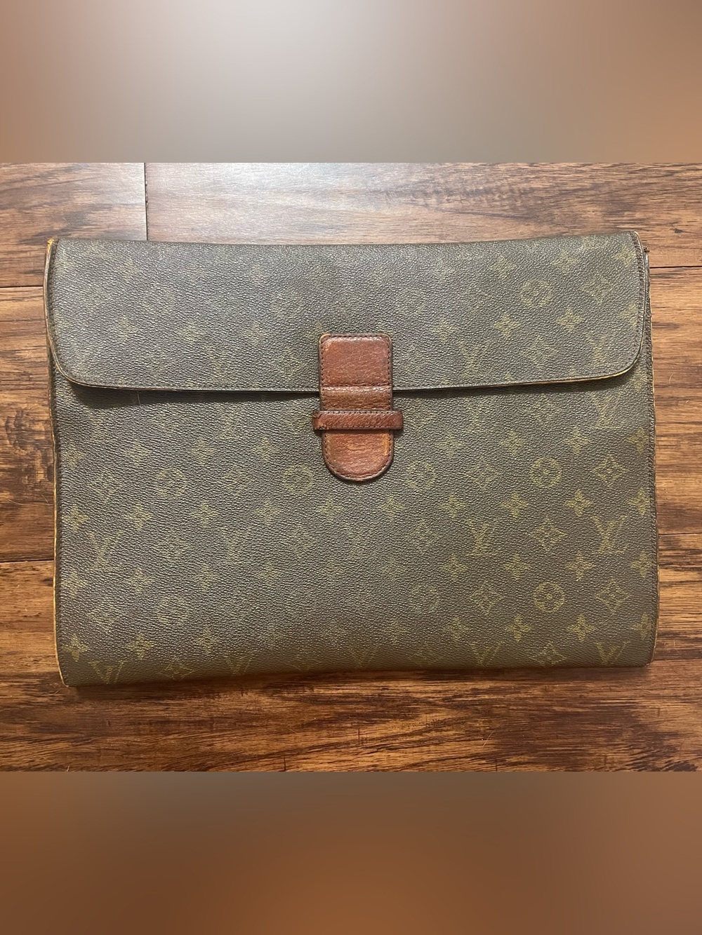 Vintage Louis Vuitton Monogram Poche Ministre document laptop case